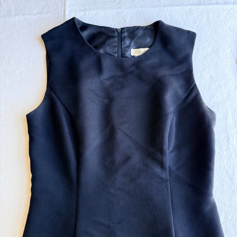 Melrose Collectibles Womens Sleeveless Black Sheath Dress Size 6 Back Zipper - Picture 2 of 8